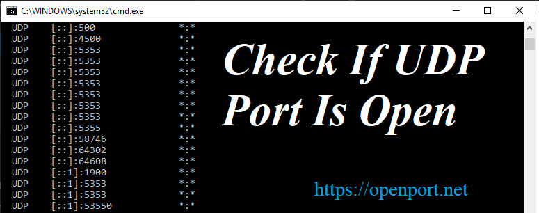 How To Check If UDP Port Is Open And How To Close It Open Port